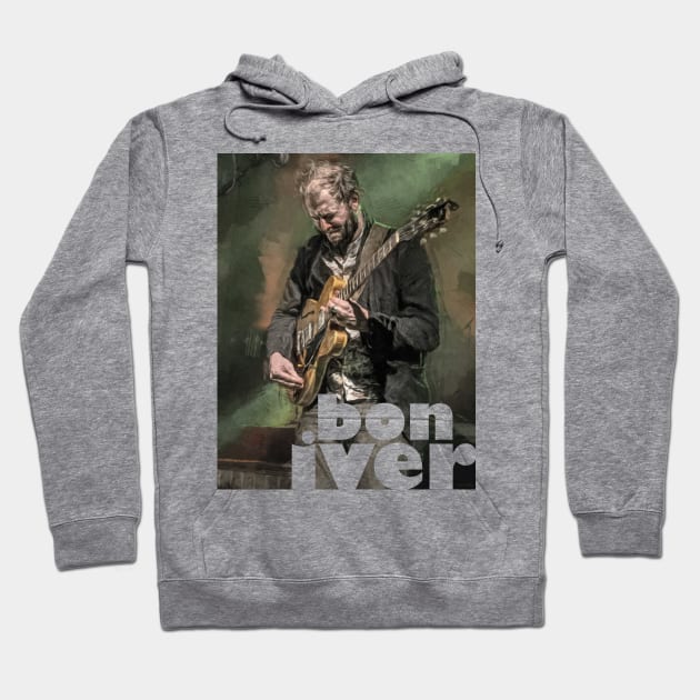 Justin Vernon Hoodie by IconsPopArt